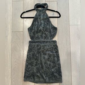 NWT NBD Gabriella Dress - Steel XXS
